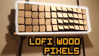 Multiverse's Lowest LO-FI Wood Pixel Display—Arduino Art