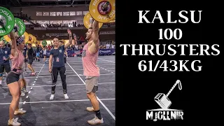 WOD Kalsu : 100 Thrusters for time !