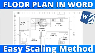 Floor Plan in Microsoft Word using Easy Measurement and Scaling Technique