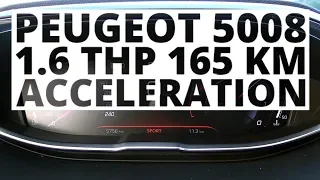 Peugeot 5008 1.6 THP 165 KM (AT) - acceleration 0-100 km/h