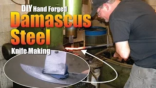 How to make Hand Forged Damascus Steel for knives