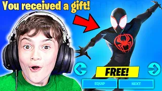 Gifting Little Bro *NEW* Miles Morales Bundle! (FREE)