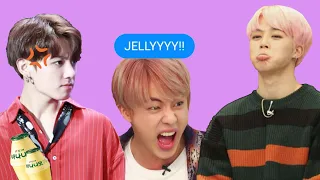 BTS Texts - The food thief [who stole Jin's candy and JK's banana milk?]