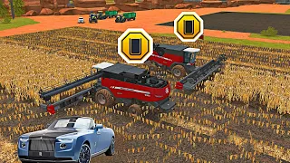 How does the rich farmer cultivate wheat in Farming Simulator 18 ? Timelapse