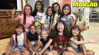 NA Mansão COM as IRMÃS PINA, MARIA CLARA, BELINHA, MARCELA, LAURINHA E HELENA E JÉSSICA SOUSA