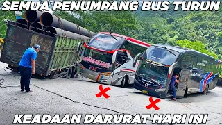 driver skills are tested, the bus has difficulty going through extreme incline