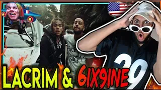 6ix9ine Lacrim ❗️🌈 🇫🇷  AMERICAN listens to French Rap Lacrim - Bloody ft. 6ix9ine REACTION