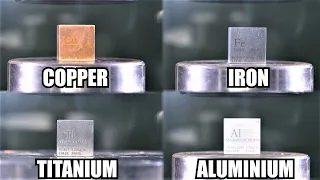 How Strong is Titanium? Hydraulic Press Test!