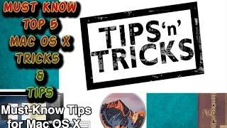 Top 5 Tips & Tricks of Mac OS Sierra (Must know)