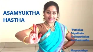 Asamyuktha Hastha | Abhinaya Darpanam Sloka | Non-combined/Single hand gestures |  Lakshmi Karthik