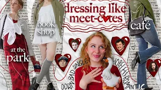 what romcom meet-cutes would wear if they were written by me 🐀❤️ | romcom core spring lookbook