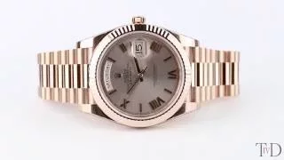 Rolex Day-Date 40 Chocolate/ Roman Rose Gold 228235 (T4D) watch review