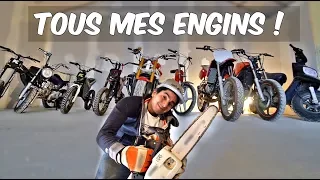 TOUTES MES MOTOS & UNBOXING TRONÇONNEUSE ! #FAQ