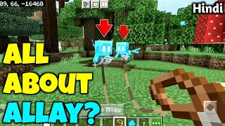 How to find, tame and use Allay Mob in Minecraft pe 1.19(Hindi)