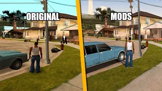 +19 MODS QUE MEJORA el GTA San Andreas de PC de Bajos Recursos 🔥