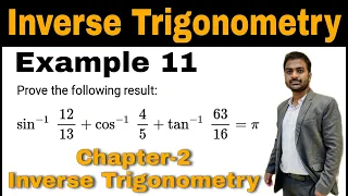 sin^-1(12/13)+cos^-1(4/5)+tan^-1(63/16)=π l Ex 11 Chapter 2 Inverse Trigonometry CBSE-12th JEE