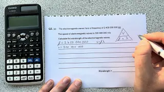 GCSE Physics- Calculating wavelength of electromagnetic spectrum wave