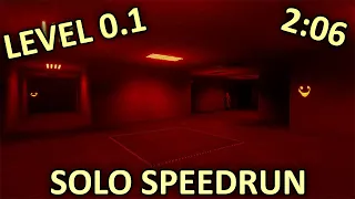 Level 0.1 Speedrun in 2:06 - Escape The Backrooms