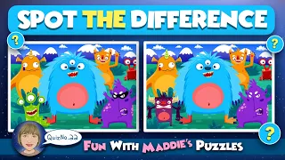 Spot the Difference, Find The Difference, 10 Fun Puzzle Quiz, No.22  #spotthedifference #KidsPuzzles