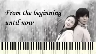 From the beginning until now (Love song in winter) - Winter Sonata OST (Piano Tutorial)