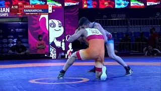 Round 1 FS - 57 kg: R. RAHUL (IND) v. A. RAHMANIPICHA (IRI)