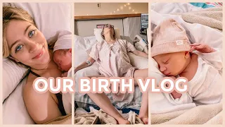 OUR BIRTH VLOG // unexpected induction, 40 hour labor, *raw and real*, first baby