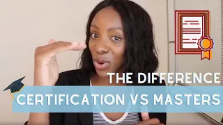 A Certification Can Be Better Than A Masters Degree For Your Career! | Here's the Difference!