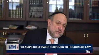 Poland’s chief rabbi Michael Schuderich on controversial Holocaust law