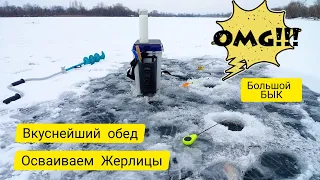 Зимняя рыбалка 🐟/ЖЕРЛИЦЫ ДЕБЮТ/  обзор СУХПАЙКА