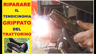 Come RIPARARE  la puleggia TENDICINGHIA delle lame di taglio (Parte 3)