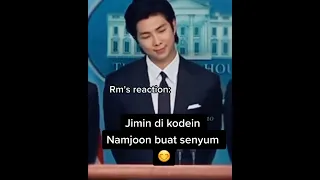 Ada apa denganmu #jimin Sampai di lirik #namjoon buat senyum