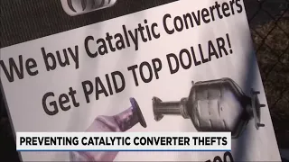 Preventing catalytic converter thefts