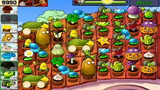 Plants vs Zombies | Survival ROOF | all Plants vs all Zombies GAMEPLAY FULL HD 1080p 60hz