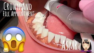 ASMR | REAL DENTAL OFFICE | Crown and Filling Dentist Appointment | Realistic Tooth Model
