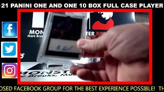 2020-21 PANINI ONE AND ONE 10 BOX FULL CASE PLAYER BREAK