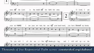 2nd Sunday of Lent (Year B) • Free Responsorial Psalms • Organist Score
