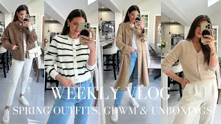 WEEKLY VLOG | SPRING OUTFITS HAUL, GRWM & UNBOXINGS