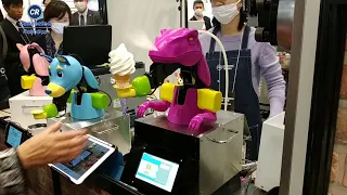 Softcream robot by Connected Robotics at HCJ 2020