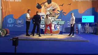 European under 15 and youth weightlifting championships 2019 Eilat women- YO 71