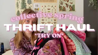 collective spring THRIFT HAUL :) | try-on