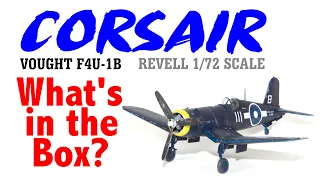 CORSAIR Revell F4U Corsair 1/72 scale - what's in the box? HD 1080p