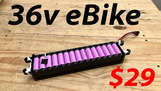 29 dollar 36v ebike battery teardown