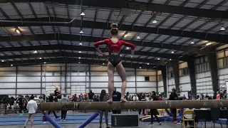 Morgan Wirthgen 3rd Place Beam 9.475 Region 1 Championships Wildfire Gymnast Level 8