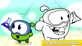 Colouring Book - Learning colours with Om Nom:  Eruption Disruption