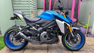 2022 Suzuki GSXS 1000. leovince lv10 carbon exhaust,