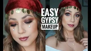 Last Minute Gypsy Halloween Tutorial | Easy