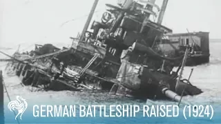 Sunken WWI German Battleship Raised: SMS Hindenburg (1924) | British Pathé