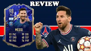 REVIEW LIONEL MESSI 98 TOTY FIFA 22