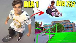 DIA 1 ATÉ DIA 3.650 APRENDENDO A ANDAR DE SKATE!