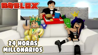 24 HORAS SIENDO MILLONARIOS EN BROOKHAVEN | Tengo un Mayordomo | Kori Roblox